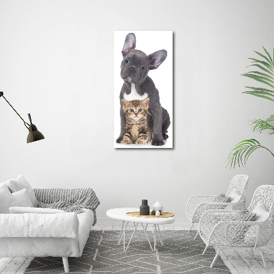 Wall art acrylic Dog and cat