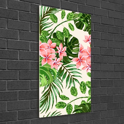 Acrylic print Hawaiian flowers