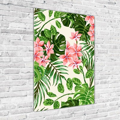 Acrylic print Hawaiian flowers