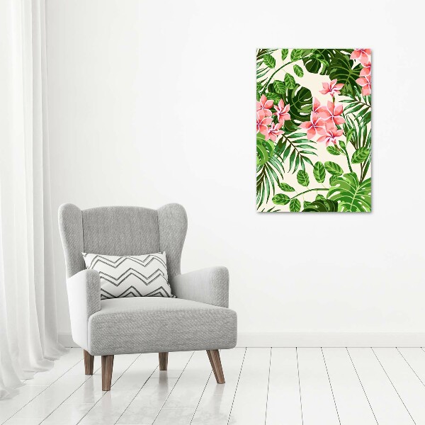 Acrylic print Hawaiian flowers