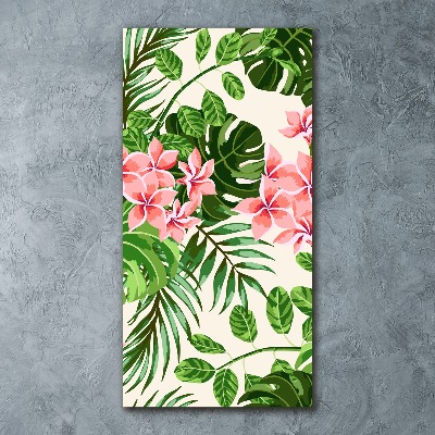 Acrylic print Hawaiian flowers