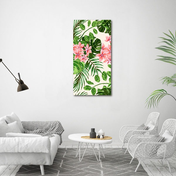 Acrylic print Hawaiian flowers