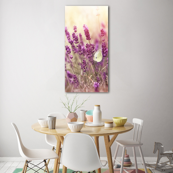 Acrylic wall art Lavender flowers