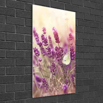 Acrylic wall art Lavender flowers