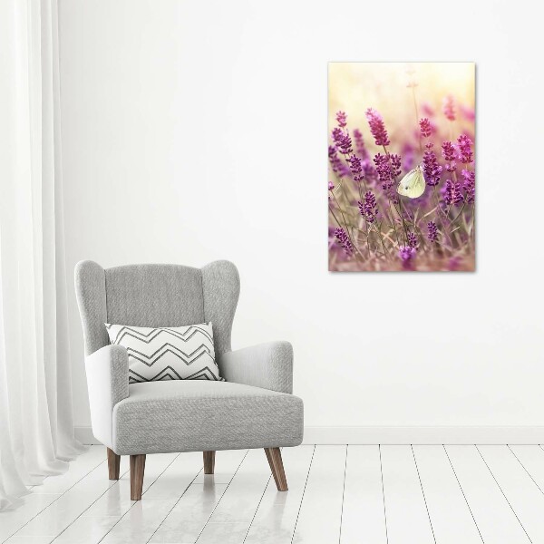 Acrylic wall art Lavender flowers