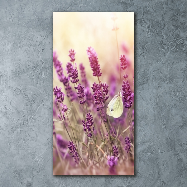 Acrylic wall art Lavender flowers