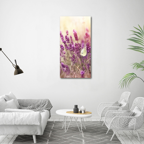 Acrylic wall art Lavender flowers