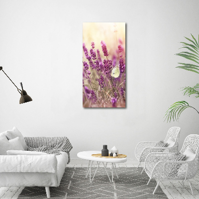 Acrylic wall art Lavender flowers