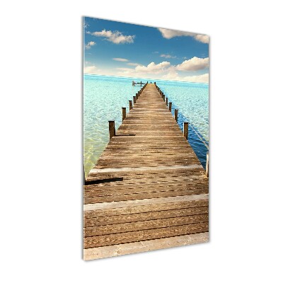 Acrylic wall art Wooden pier