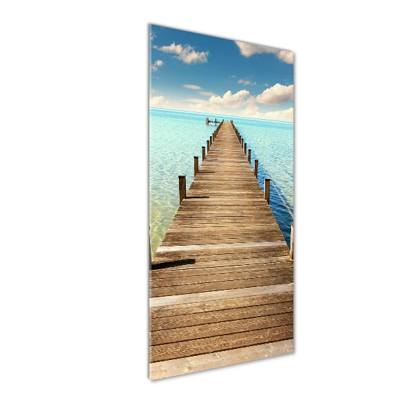 Acrylic wall art Wooden pier