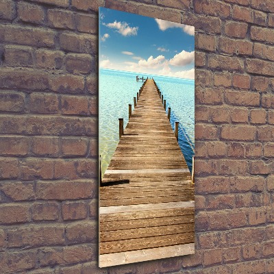 Acrylic wall art Wooden pier