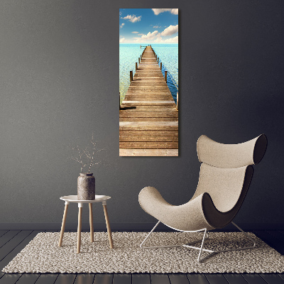 Acrylic wall art Wooden pier