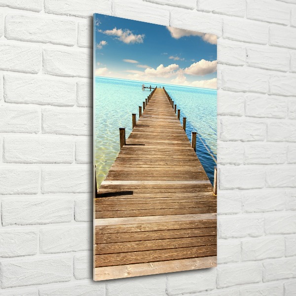 Acrylic wall art Wooden pier