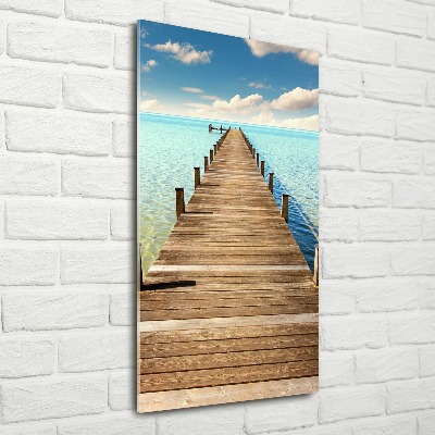 Acrylic wall art Wooden pier