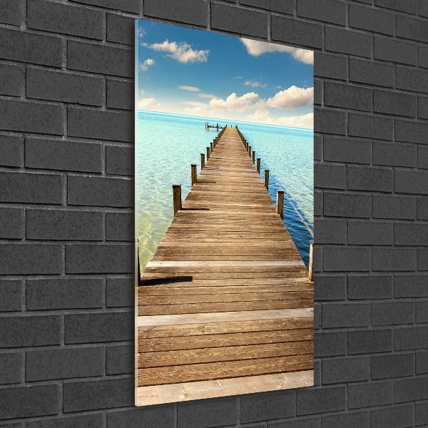 Acrylic wall art Wooden pier