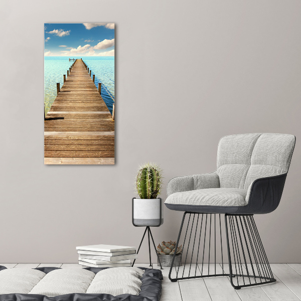 Acrylic wall art Wooden pier