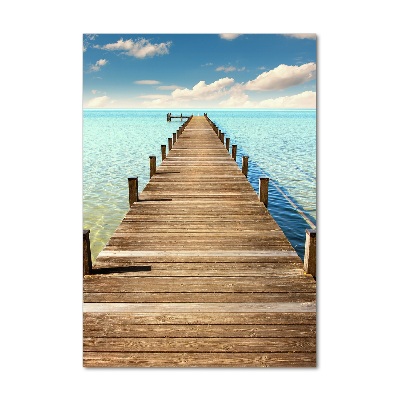 Acrylic wall art Wooden pier