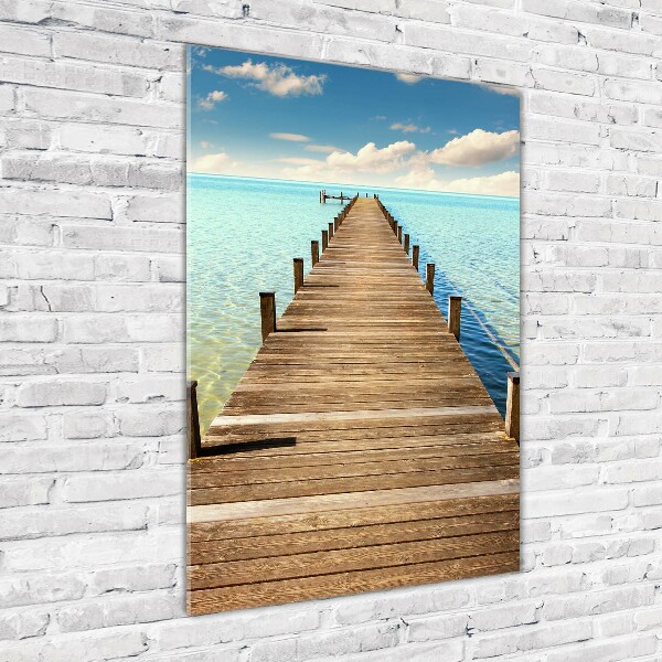 Acrylic wall art Wooden pier