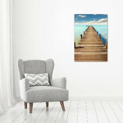 Acrylic wall art Wooden pier