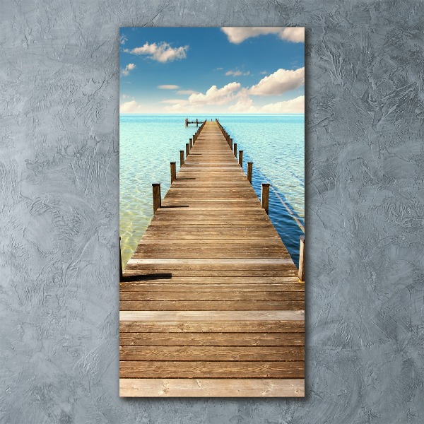 Acrylic wall art Wooden pier