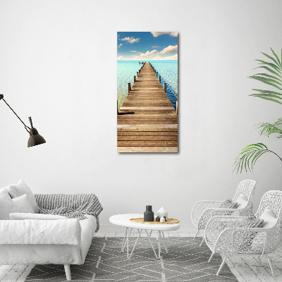 Acrylic wall art Wooden pier