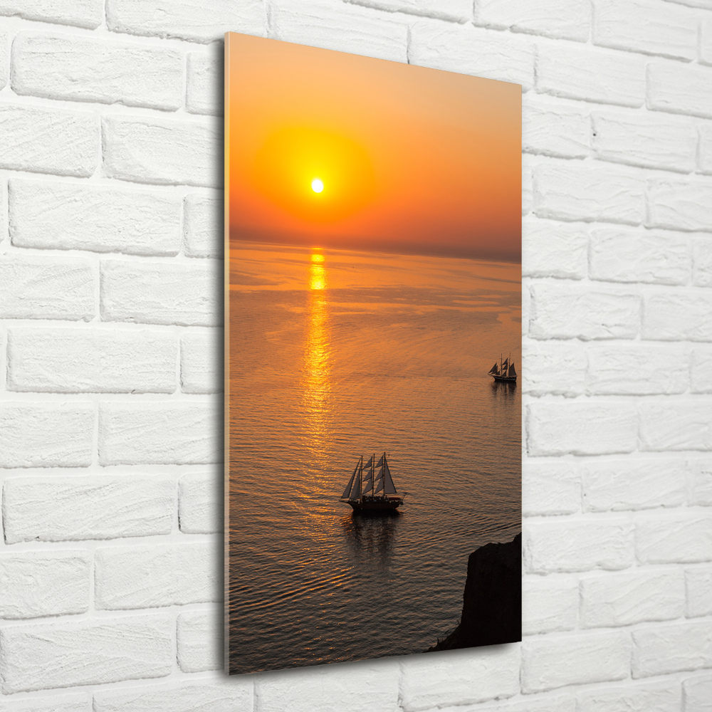 Acrylic print Sunset sea