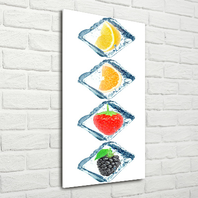 Acrylic wall art Fruit and ice