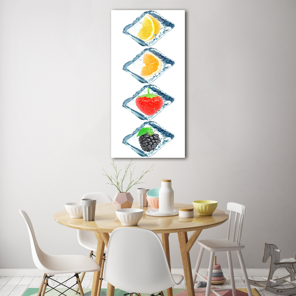 Acrylic wall art Fruit and ice