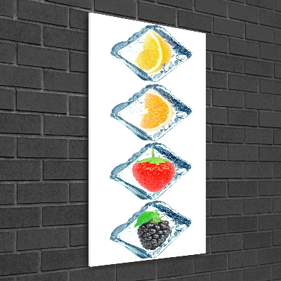 Acrylic wall art Fruit and ice