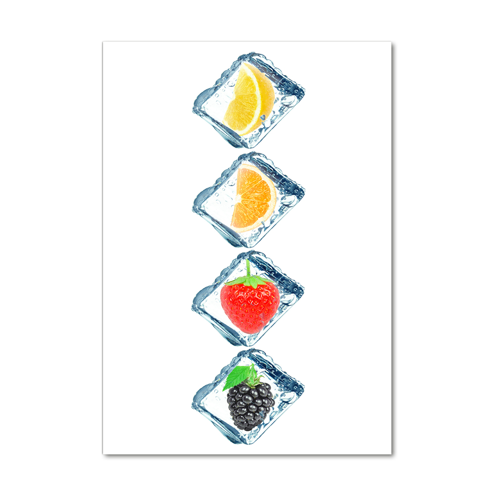 Acrylic wall art Fruit and ice