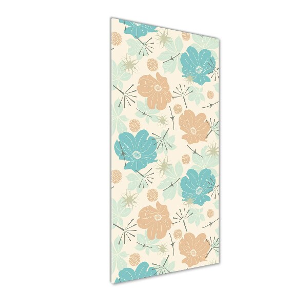 Acrylic wall art Floral pattern