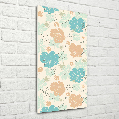 Acrylic wall art Floral pattern