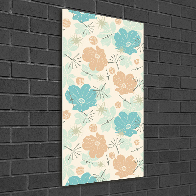 Acrylic wall art Floral pattern