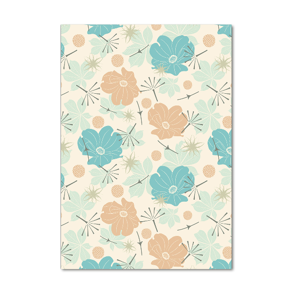 Acrylic wall art Floral pattern