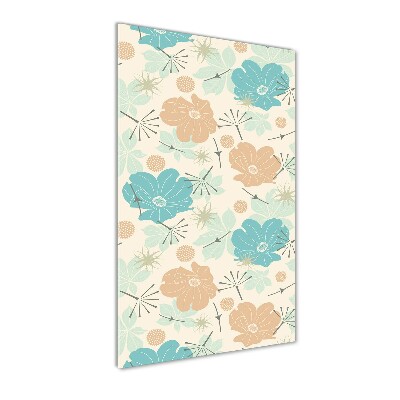 Acrylic wall art Floral pattern