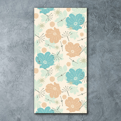 Acrylic wall art Floral pattern