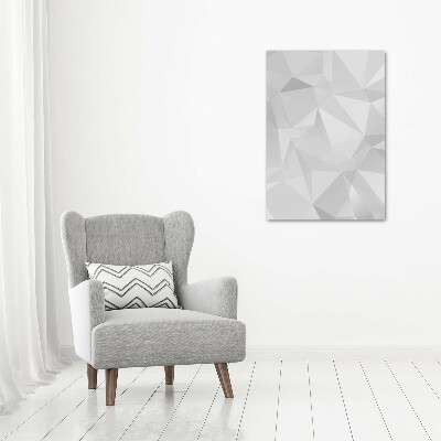 Acrylic wall art Abstraction of the triangle