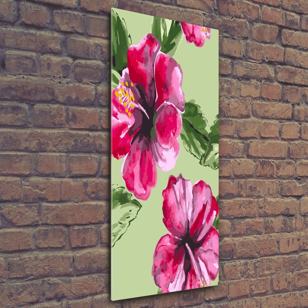 Acrylic print Hawaiian flowers