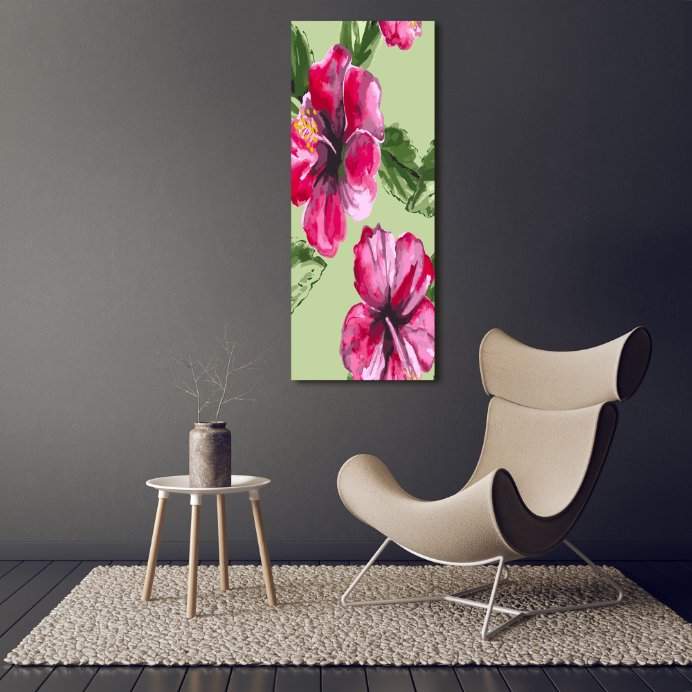 Acrylic print Hawaiian flowers