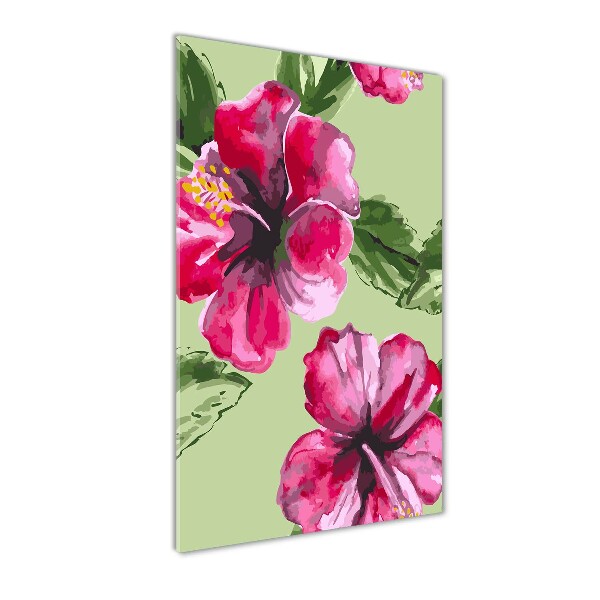 Acrylic print Hawaiian flowers