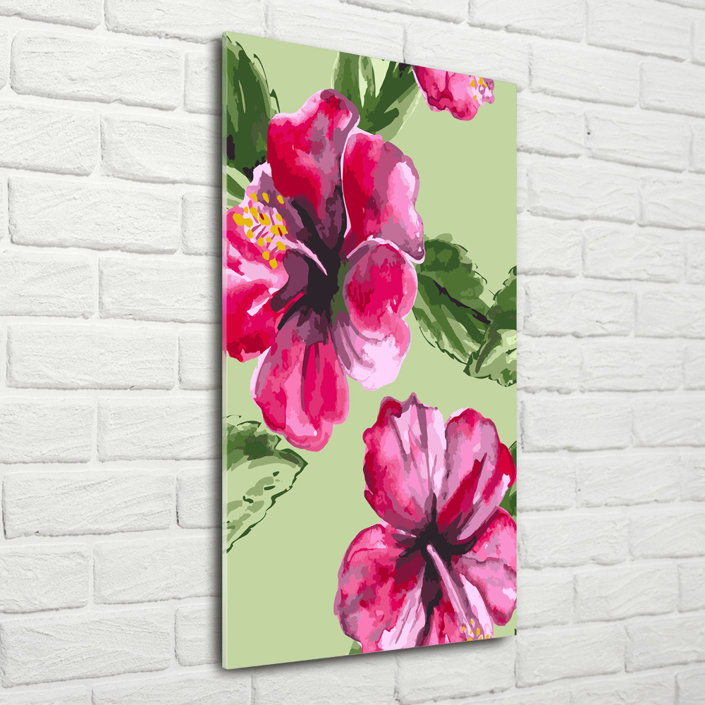 Acrylic print Hawaiian flowers