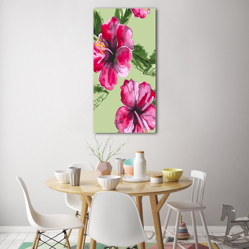 Acrylic print Hawaiian flowers