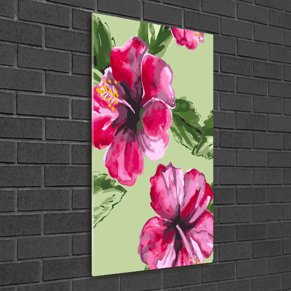 Acrylic print Hawaiian flowers