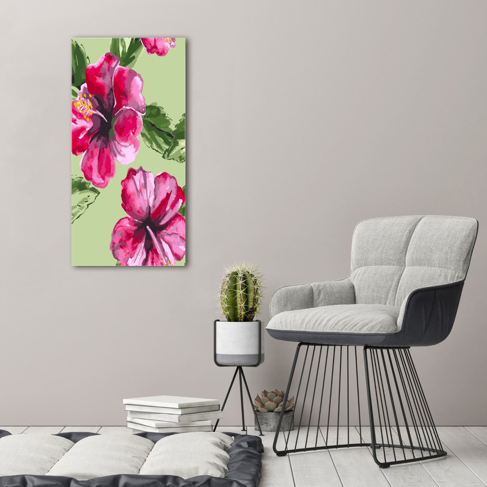 Acrylic print Hawaiian flowers