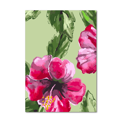 Acrylic print Hawaiian flowers