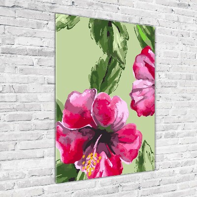 Acrylic print Hawaiian flowers