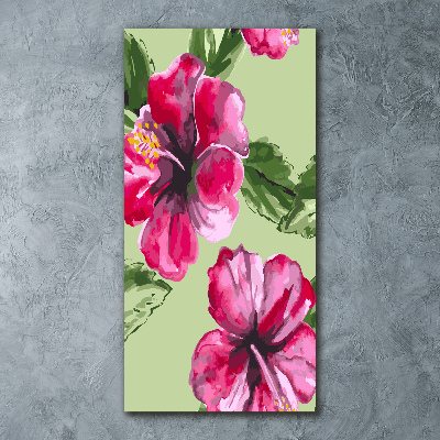 Acrylic print Hawaiian flowers