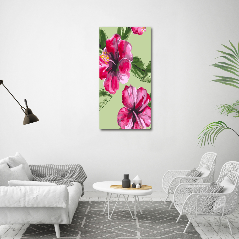 Acrylic print Hawaiian flowers