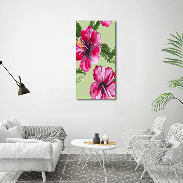 Acrylic print Hawaiian flowers