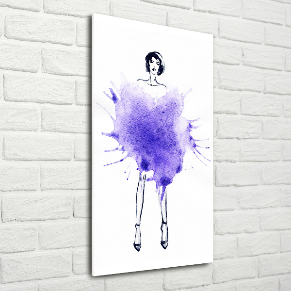 Acrylic wall art Fashion illustration